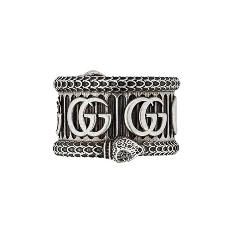 gucci snake rings|gucci interlocking ring silver.